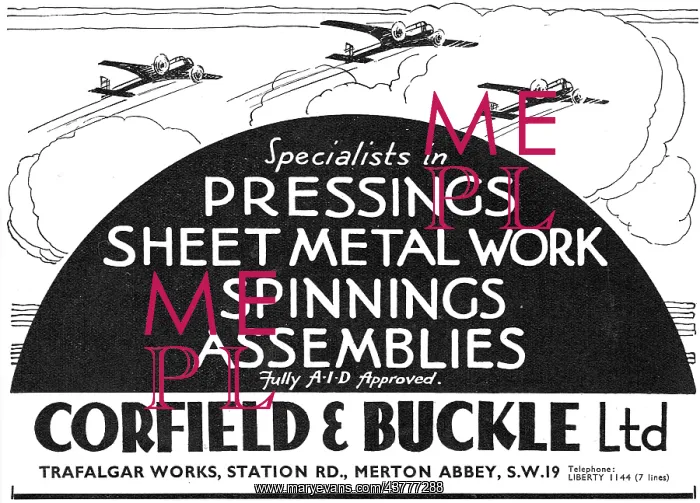 : Corfield And Buckle : Aircraft : Corfield And Buckle : Aircraft