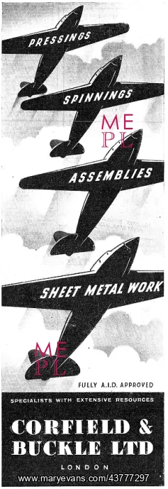 : Corfield And Buckle : Aircraft : Corfield And Buckle : Aircraft