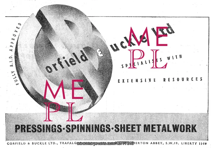 : Corfield & Buckle : Aircraft Sheet Metal & Engineering Work : Corfield & Buckle : Aircraft Sheet Metal & Engineering Work