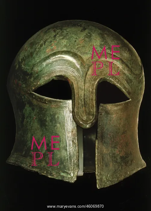 : Corinthian helmet from lower Italy : Corinthian helmet from lower Italy