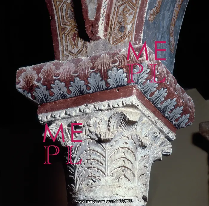: Corinthian style capital in the : Corinthian style capital in the