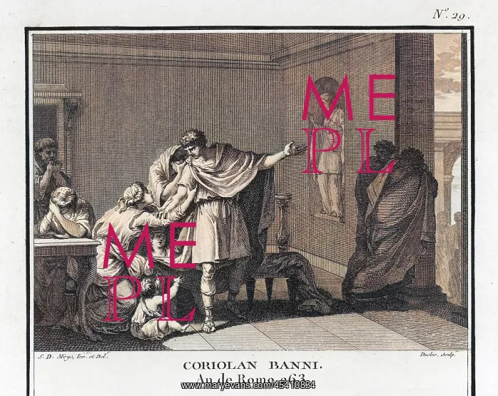: Coriolanus banished from Rome : Coriolanus banished from Rome