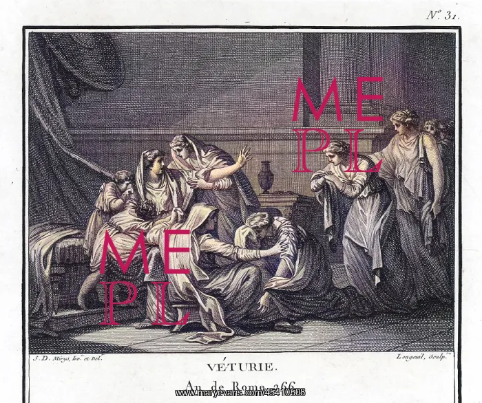 : Coriolanus begged by his mother to spare Rome : Coriolanus begged by his mother to spare Rome