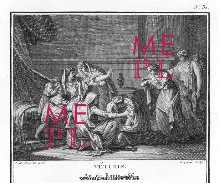 : Coriolanus begged by his mother to spare Rome : Coriolanus begged by his mother to spare Rome