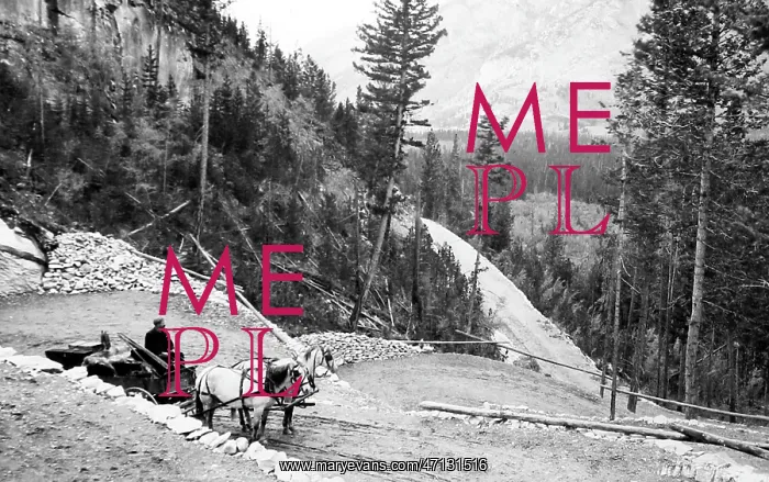  : The Corkscrew Drive, Banff, Canada, early 1900s