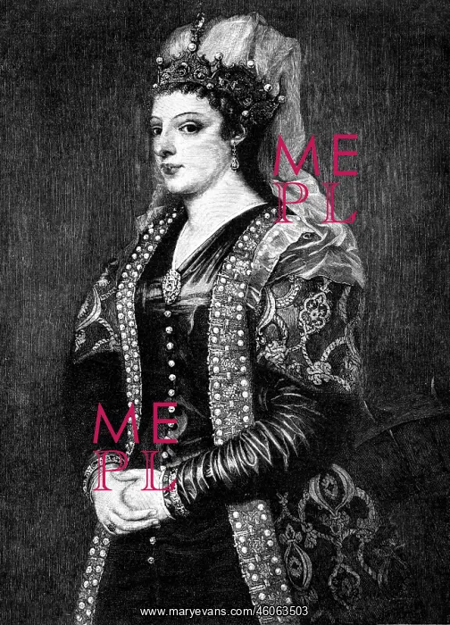 : Cornaro, Catarina, 25.11.1454 - 10.7.1510, Queen : Cornaro, Catarina, 25.11.1454 - 10.7.1510, Queen