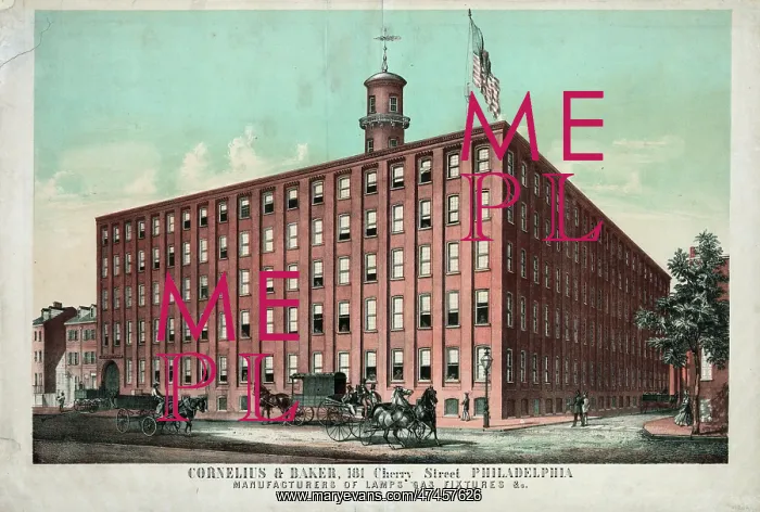 : Cornelius & Baker, manufacturers of lamps, chandeliers, gas : Cornelius & Baker, manufacturers of lamps, chandeliers, gas