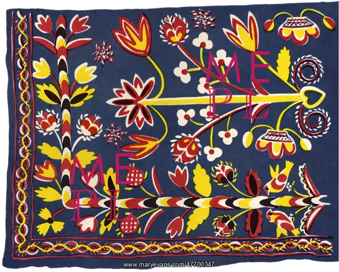  : Corner of Blue Coverlet