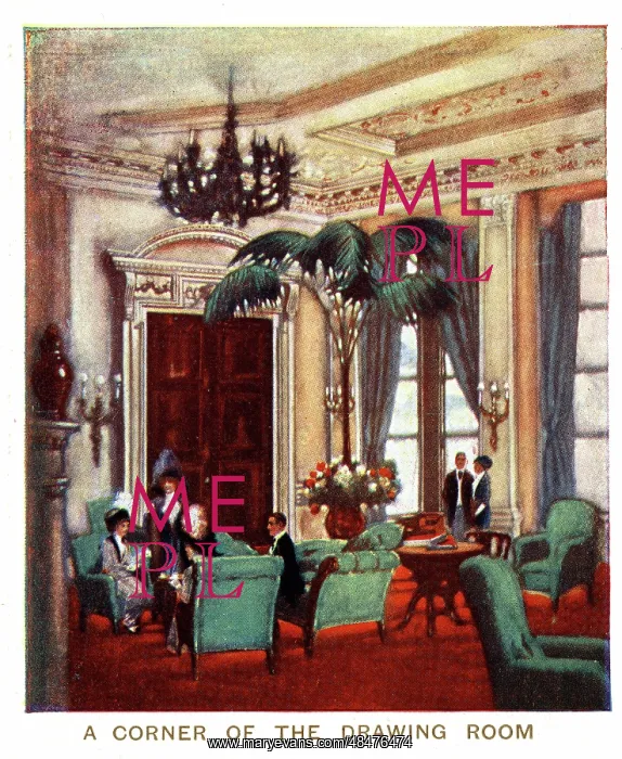 : A Corner of the Drawing Room, Claridge's Hotel, London : A Corner of the Drawing Room, Claridge's Hotel, London