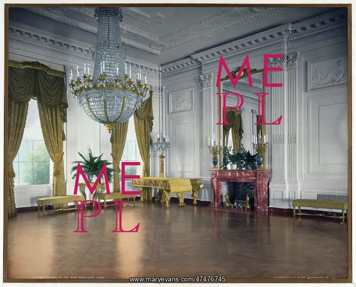 : A corner of the East Room, White House : A corner of the East Room, White House