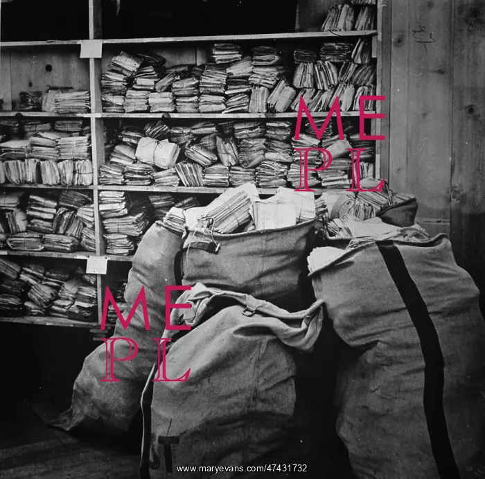 : A corner in the mail room of the central information bureau : A corner in the mail room of the central information bureau