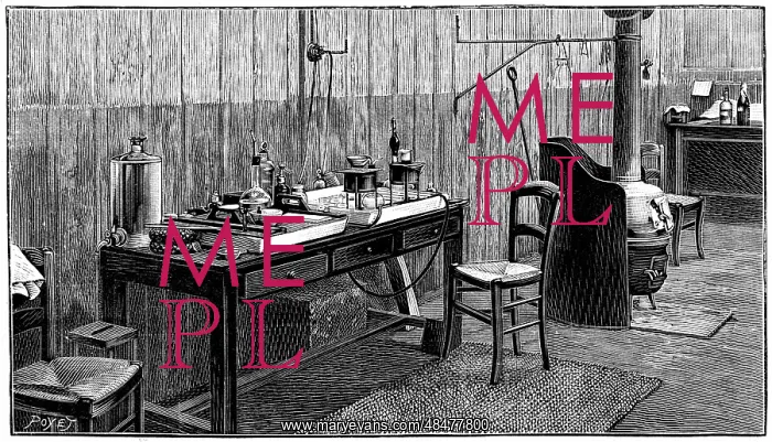 : A corner of Pierre and Marie Curie's laboratory : A corner of Pierre and Marie Curie's laboratory
