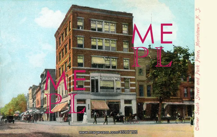 : Corner of South Street and Park Place, Morristown, NJ, USA : Corner of South Street and Park Place, Morristown, NJ, USA