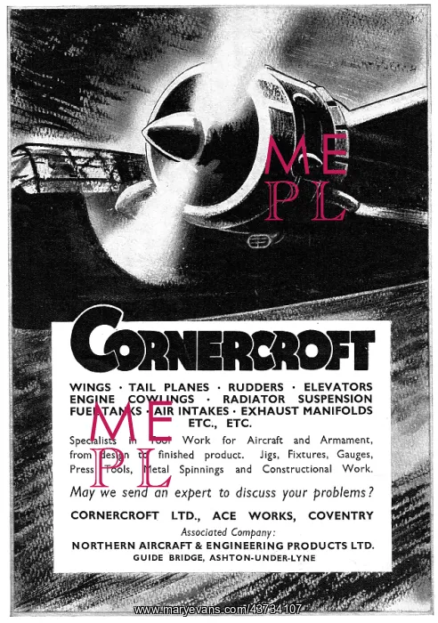 : Cornercroft ACE Aircraft Sheet Metal Work : Cornercroft ACE Aircraft Sheet Metal Work