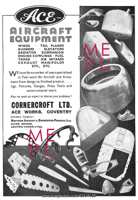 : Cornercroft ACE Aircraft Sheet Metal Work : Cornercroft ACE Aircraft Sheet Metal Work
