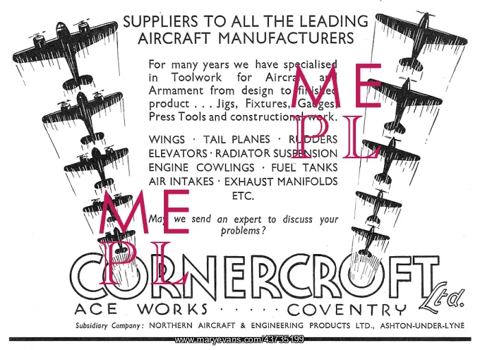 : Cornercroft ACE Aircraft Sheet Metal Work : Cornercroft ACE Aircraft Sheet Metal Work