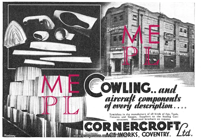 : Cornercroft ACE Aircraft Sheet Metal Work : Cornercroft ACE Aircraft Sheet Metal Work