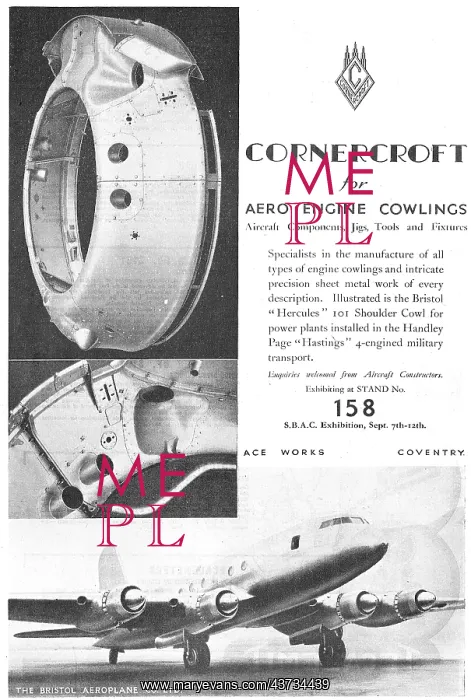 : Cornercroft Aero Engine Cowlings : Cornercroft Aero Engine Cowlings