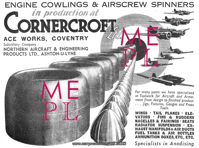 : Cornercroft Aircraft Components, Toolwork & Assemblies : Cornercroft Aircraft Components, Toolwork & Assemblies