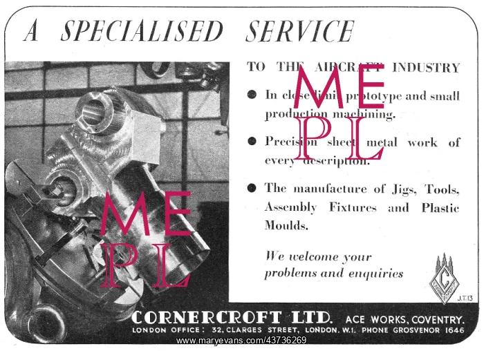 : Cornercroft Aircraft Components : Cornercroft Aircraft Components