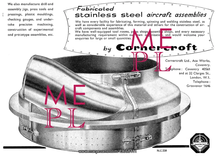 : Cornercroft Aircraft Fabrications : Cornercroft Aircraft Fabrications
