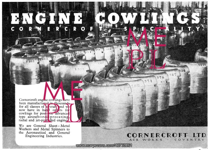 : Cornercroft Aircraft Sheet Metal Work - Engine Cowlings : Cornercroft Aircraft Sheet Metal Work - Engine Cowlings