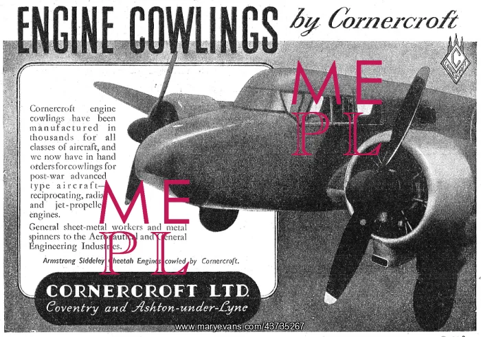 : Cornercroft Aircraft Sheet Metal Work - Engine Cowlings : Cornercroft Aircraft Sheet Metal Work - Engine Cowlings
