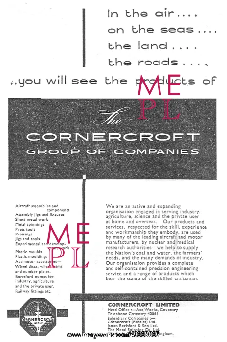  : Cornercroft Sheet Metal Work & Fabrications