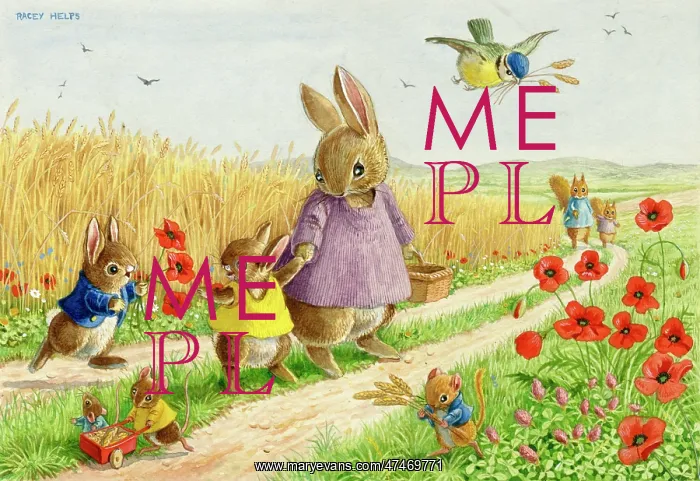 : The Cornfield - rabbits, squirrels, mice, poppies : The Cornfield - rabbits, squirrels, mice, poppies