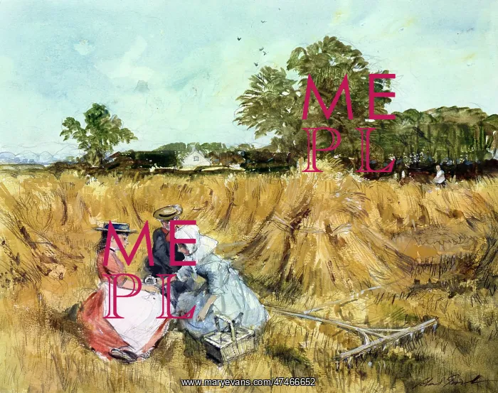 : The Cornfield ? three young women in a field : The Cornfield ? three young women in a field