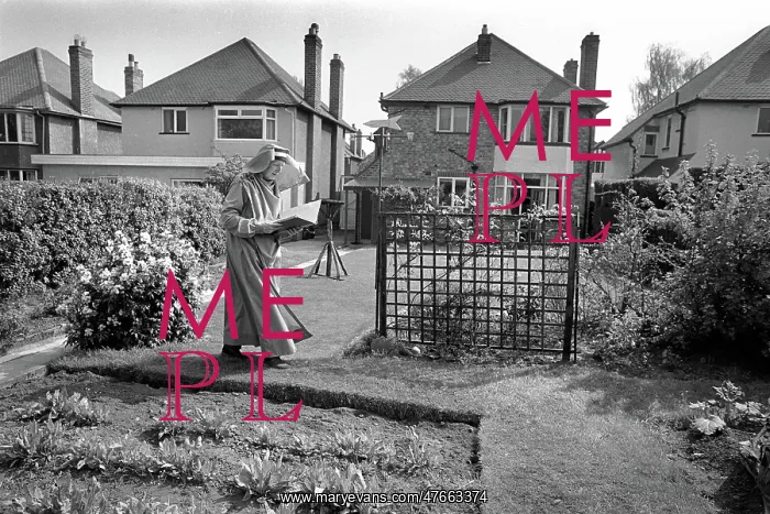 : Cornish Bard at his suburban home in Birmingham : Cornish Bard at his suburban home in Birmingham