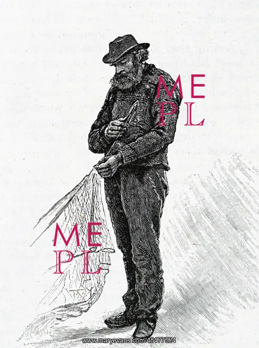  : Cornish fisherman mending nets