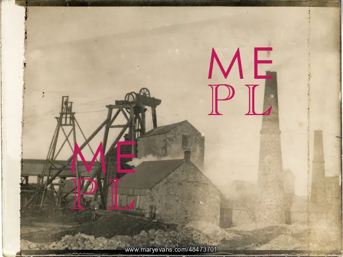 : Cornish Tin Mine Engine House & Workings, England : Cornish Tin Mine Engine House & Workings, England