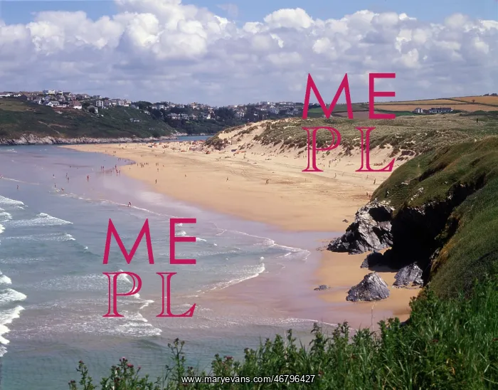 : Cornwall, England - The Beach at Crantock : Cornwall, England - The Beach at Crantock