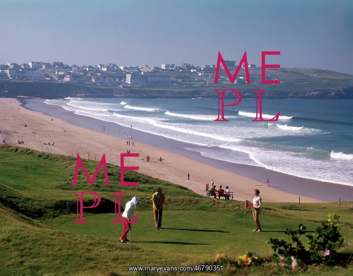 : Cornwall, England - Fistral Bay, Pentire Point, Newquay : Cornwall, England - Fistral Bay, Pentire Point, Newquay