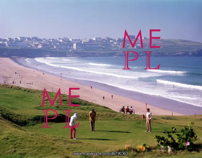 : Cornwall, England - Fistral Bay, Pentire Point, Newquay : Cornwall, England - Fistral Bay, Pentire Point, Newquay