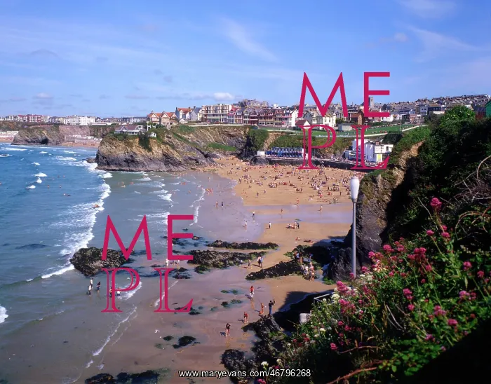 : Cornwall, England - Great Western and Tolcarne, Newquay : Cornwall, England - Great Western and Tolcarne, Newquay