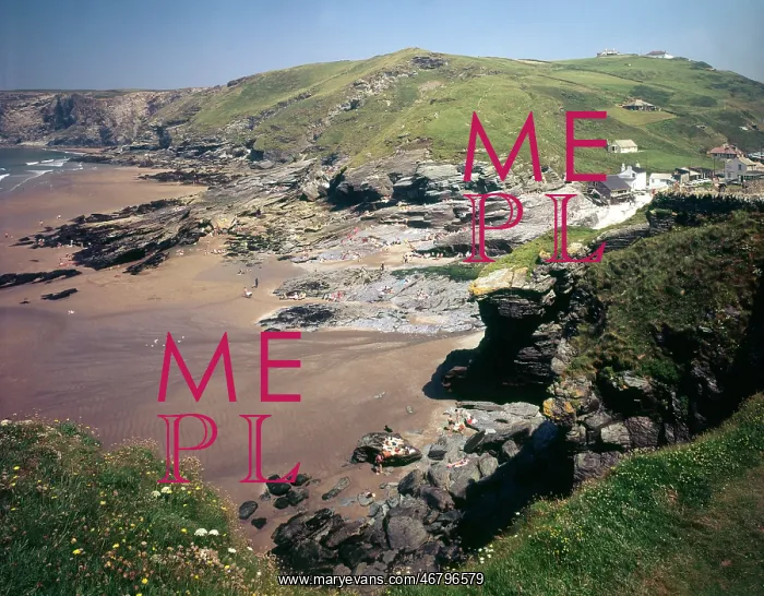 : Cornwall, England - Trebarwith Strand, Tintagel : Cornwall, England - Trebarwith Strand, Tintagel
