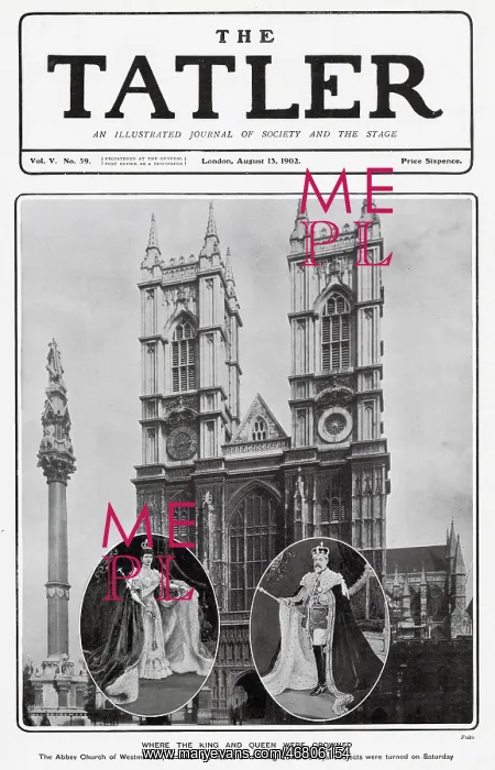 : Coronation 1902 - Cover, Westminster Abbey, Edward VII : Coronation 1902 - Cover, Westminster Abbey, Edward VII