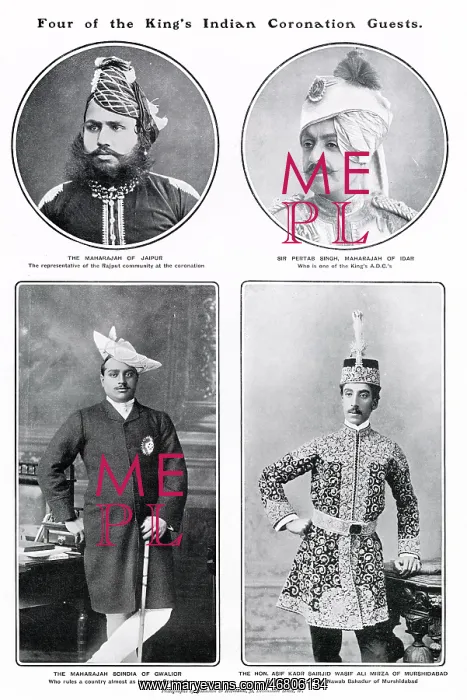 : Coronation 1902 - Four of the King's Indian guests : Coronation 1902 - Four of the King's Indian guests