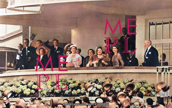 : Coronation 1953, the royal box at Ascot : Coronation 1953, the royal box at Ascot