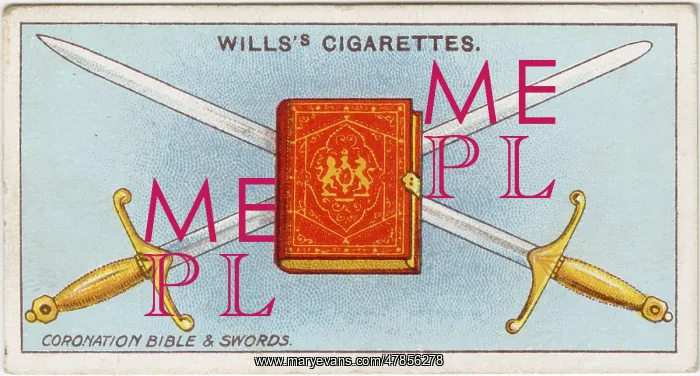 : Coronation Bible and Swords of state : Coronation Bible and Swords of state