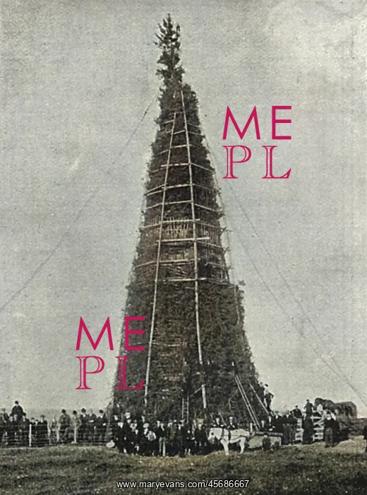 : Coronation bonfire at Whitehaven, 1902 : Coronation bonfire at Whitehaven, 1902