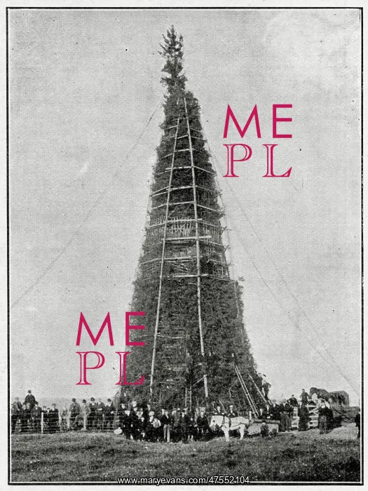: Coronation bonfire at Whitehaven, 1902 : Coronation bonfire at Whitehaven, 1902