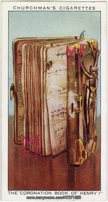 : Coronation book of King Henry I : Coronation book of King Henry I