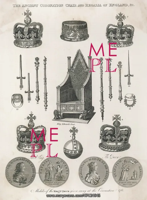 : Coronation Chair & Regalia of England : Coronation Chair & Regalia of England