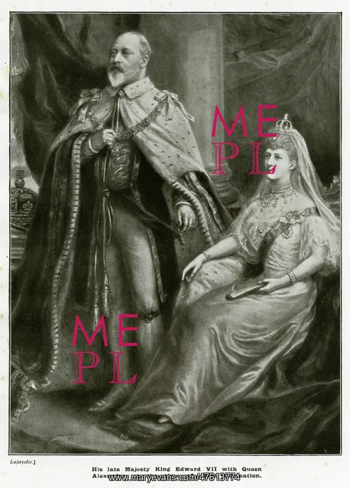 : Coronation of King Edward VII with Queen Alexandra : Coronation of King Edward VII with Queen Alexandra