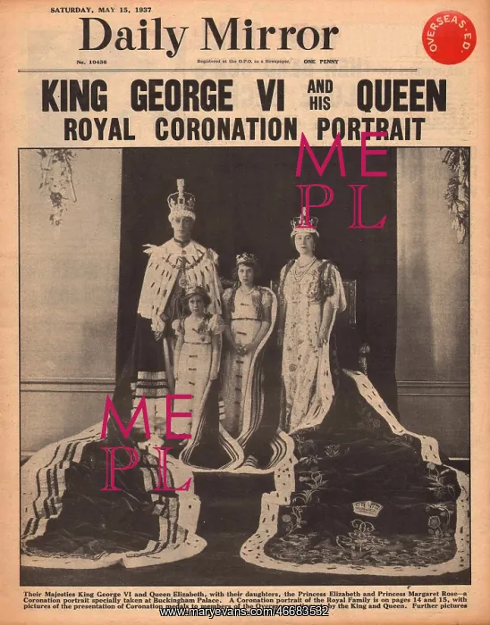 : Coronation of King George VI : Coronation of King George VI