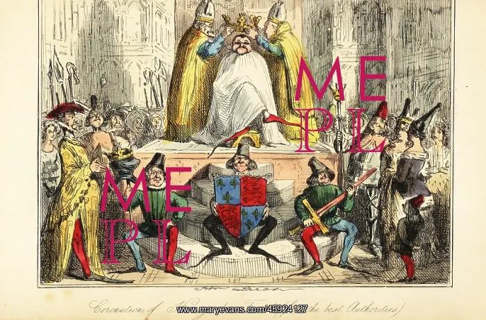 : The coronation of King Henry IV of England with a : The coronation of King Henry IV of England with a