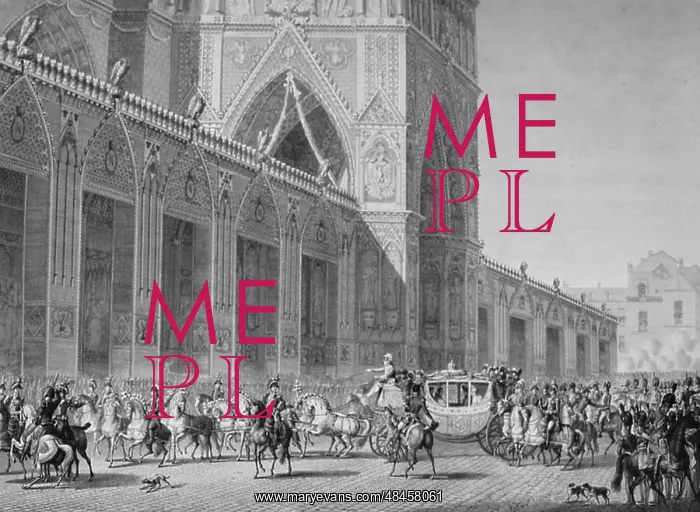 : Coronation of Napoleon I, 2 December 1804. Arrival : Coronation of Napoleon I, 2 December 1804. Arrival